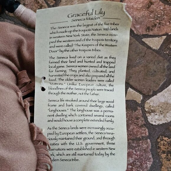 Vintage 1998 Sandy Dolls Native American Series Doll With Tag - Picture 8 of 13